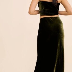 The Tilda Maxi Slip Skirt: Velvet Edition - Vampire vibes